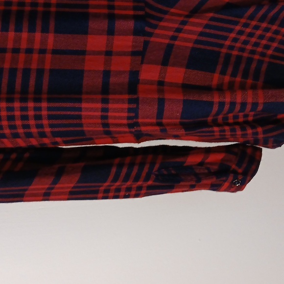 KORI dressy plaid shirt size small - Picture 9 of 11